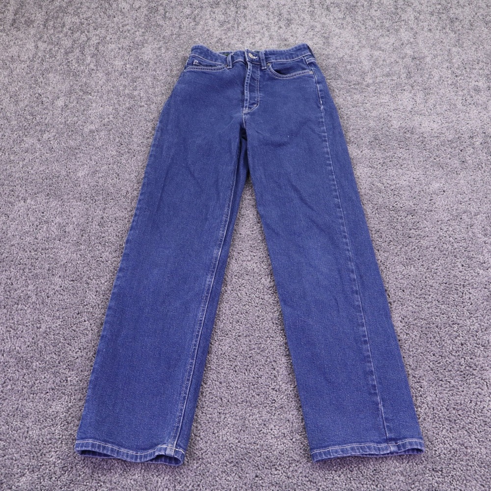Wild Fable Jeans Womens 2 Blue Super High Rise Straight Leg Stretch Denim